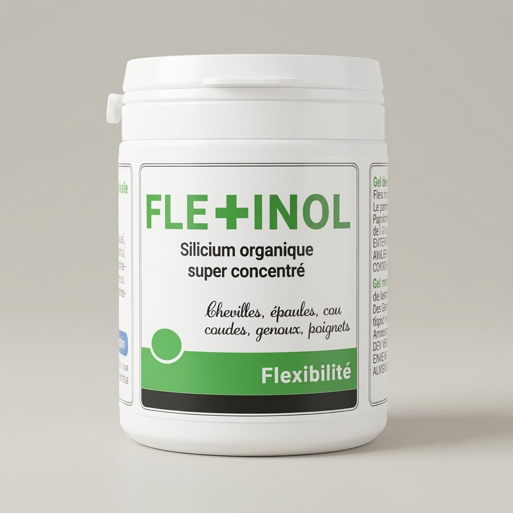 Flexinol Gel, pot de 250 ml de gel de massage au silicium organique