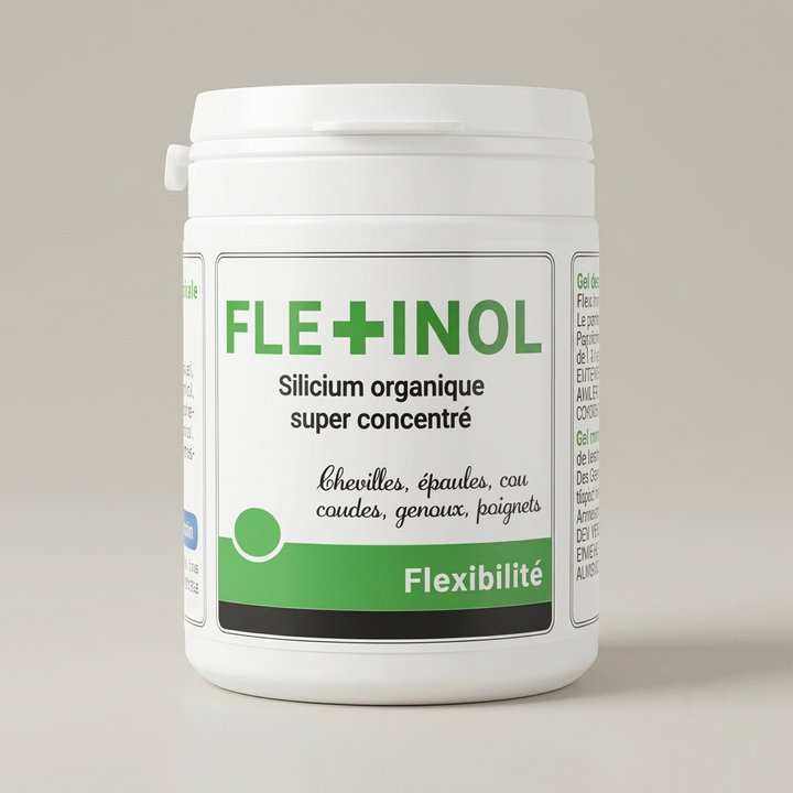 Flexinol Gel, pot de 250 ml de gel de massage au silicium organique